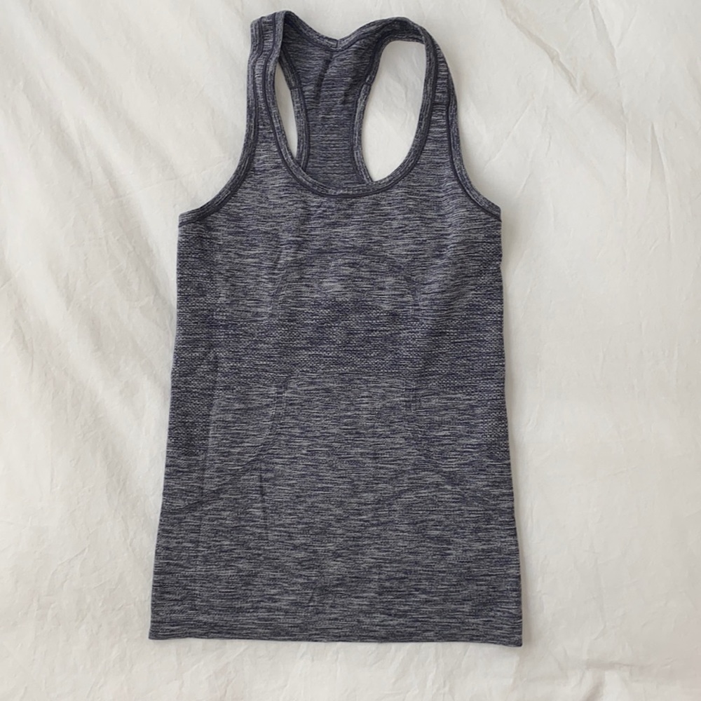lululemon gray/navyish swiftly tank 4